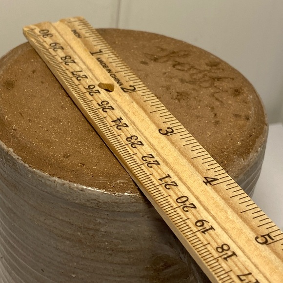 Handcrafted Pitcher pottery spout Jug glazed ceramic watering can signed Bobbi - Picture 7 of 16